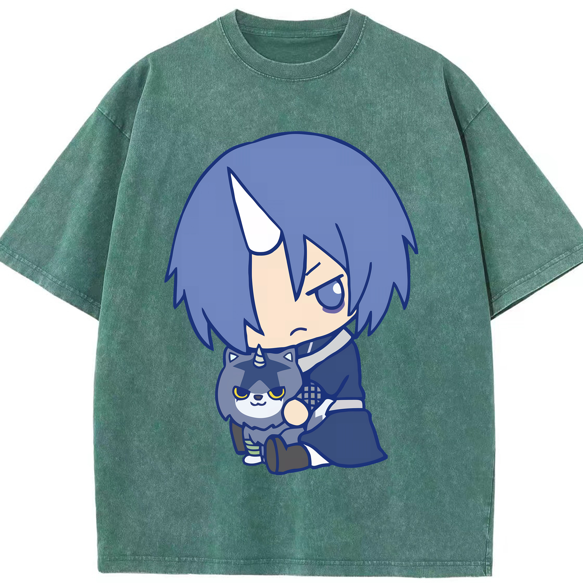 （画像用） 転スラ Regarding Reincarnated to Slime 綿100% ヴィンテージ風 半袖Tシャツ（フロントプリント）